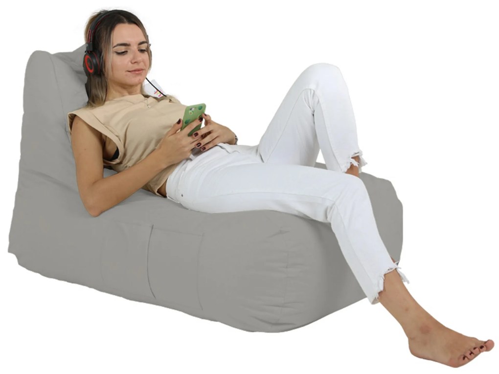 Градински пуф Trendy Comfort Bed Pouf, цвят Сив