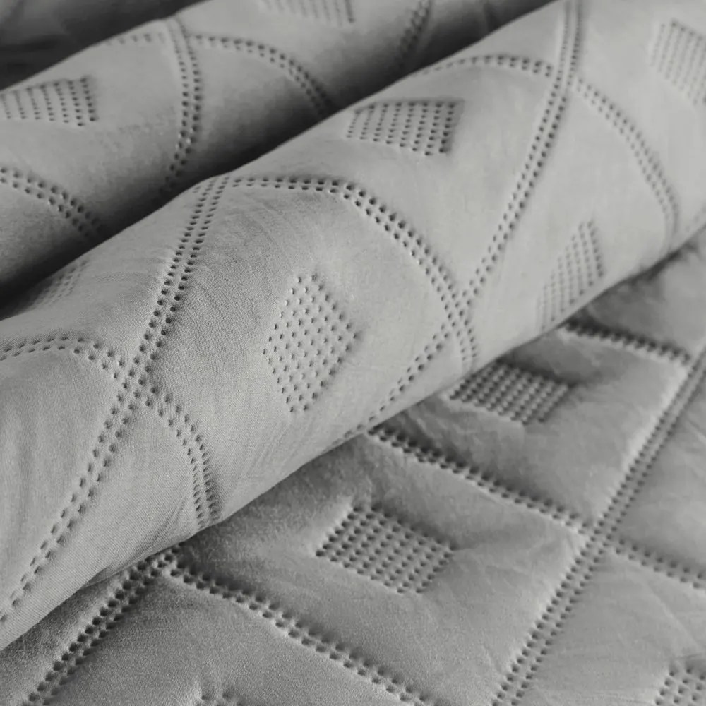 Стилна сива покривка за легло Ширина: 170 см | Дължина: 210 см