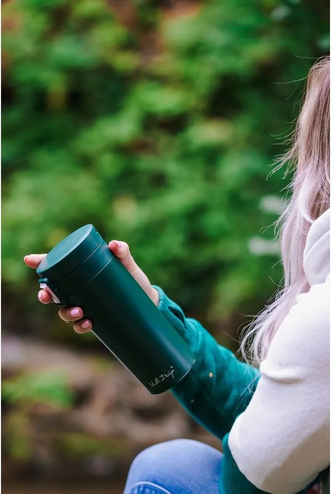 Зелен термос за пътуване , 400 ml Fuori - Vialli Design