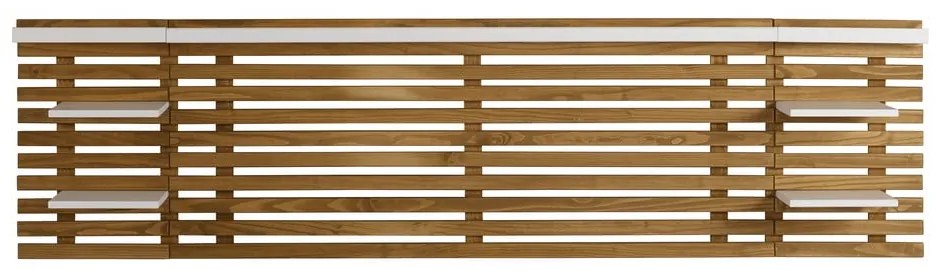 Табла за глава от бял/естествен бор 240x62 cm Nidra - Marckeric