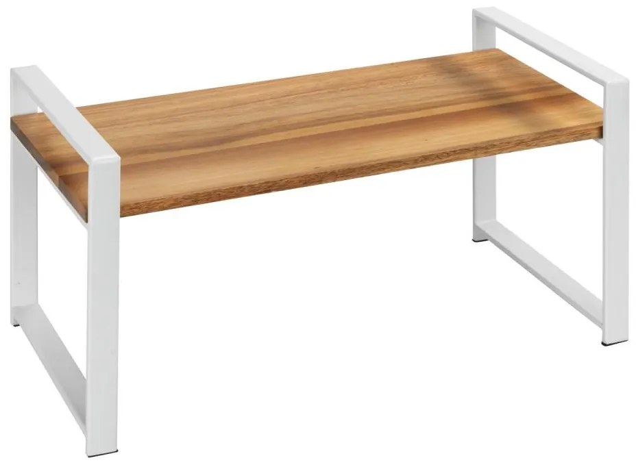 WENKO 53027100 - Полица LOUISA 40x20 cm бяла/кафява