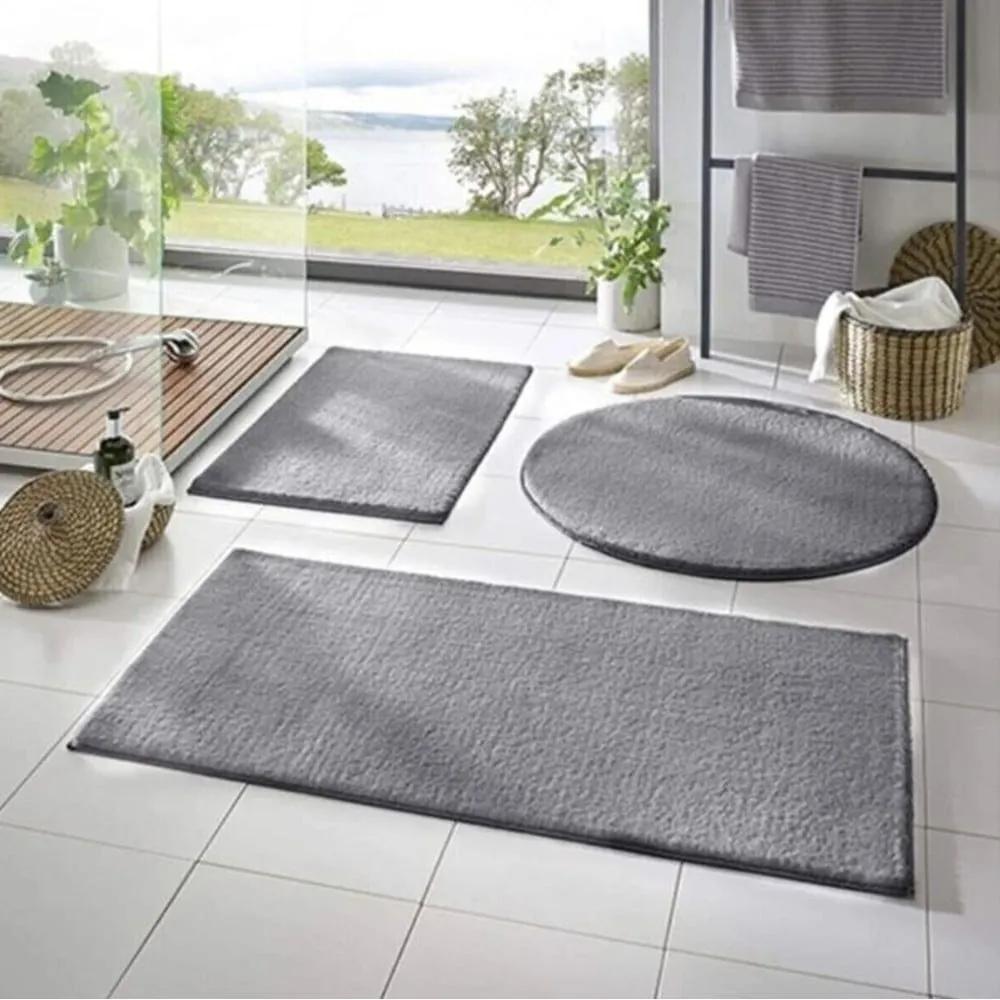Сиви килими за баня в комплект от 3 бр. 50x90 cm – Mila Home