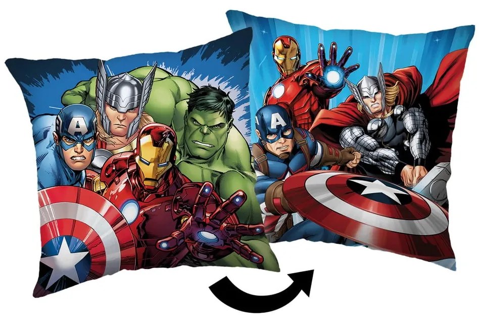 Детска възглавница от флийс 40x40 cm Avengers "Heroes" – Jerry Fabrics