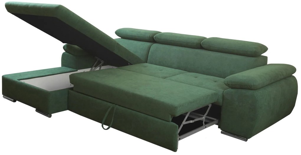 Ъглов диван Piemonte-Left-Green