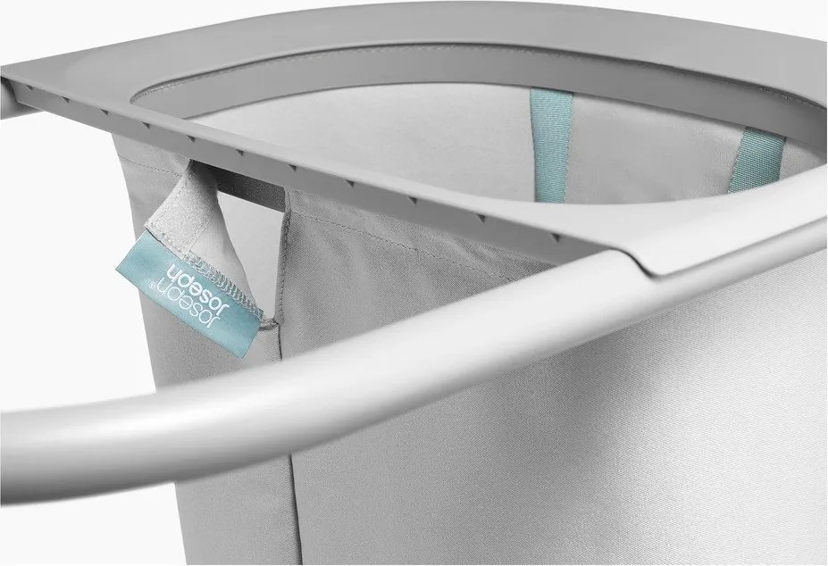Светлосив текстилен кош за пране 2x40 l Duo – Joseph Joseph