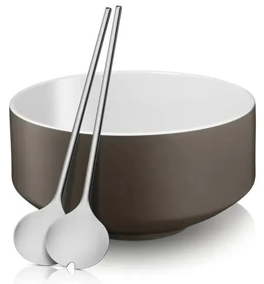 WMF - Купа за салата с прибор за сервиране MOTO сива