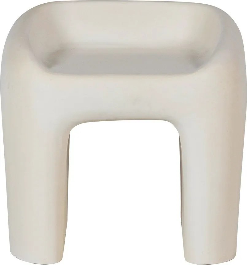 Пластмасов градински стол в цвят слонова кост Nivo – WOOOD