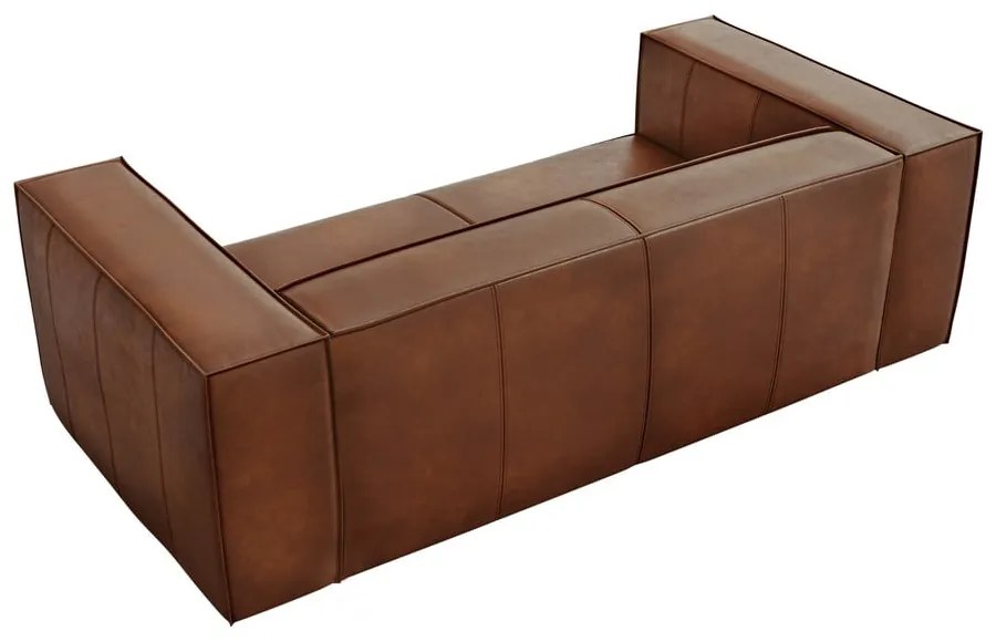 Кафяв кожен диван 212 cm Madame - Windsor &amp; Co Sofas