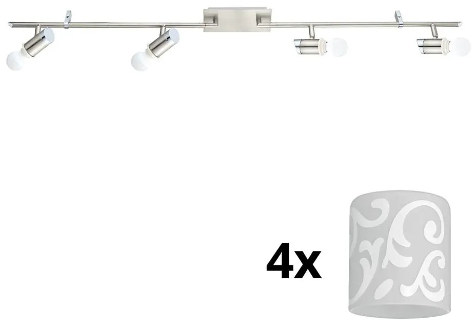 Eglo - LED точкови лампи MY CHOICE 4xE14/4W/230V хром/бяло