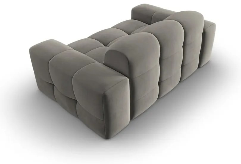Сив кадифен диван 156 cm Kendal - Micadoni Home