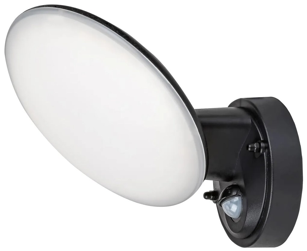 RABALUX Варна 8135/ външна стенна лампа, черна/ LED 12W 720lm 4000K/ IP54/ със сензор - 8135