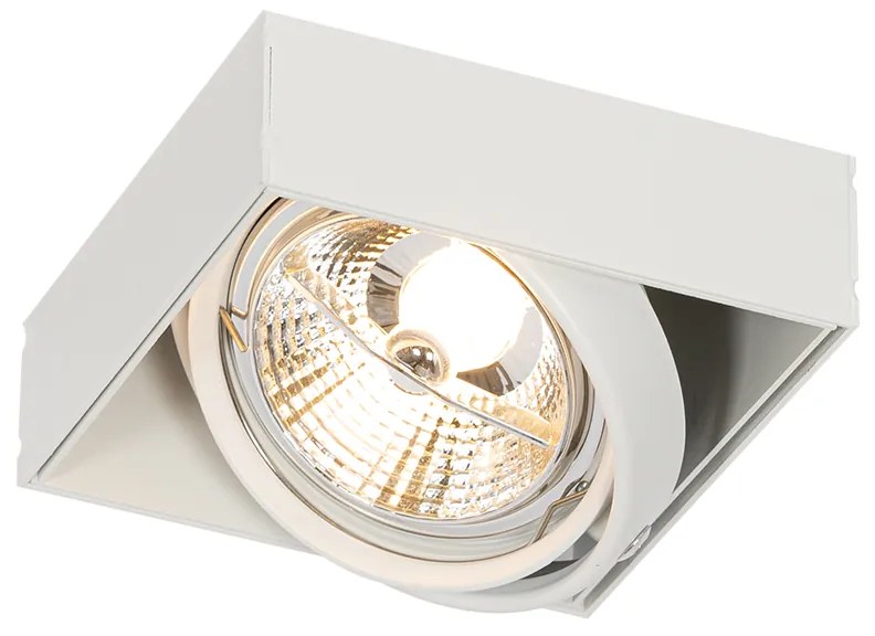 Комплект от 6 вградени спота бели GU10 AR70 без рамка - Oneon