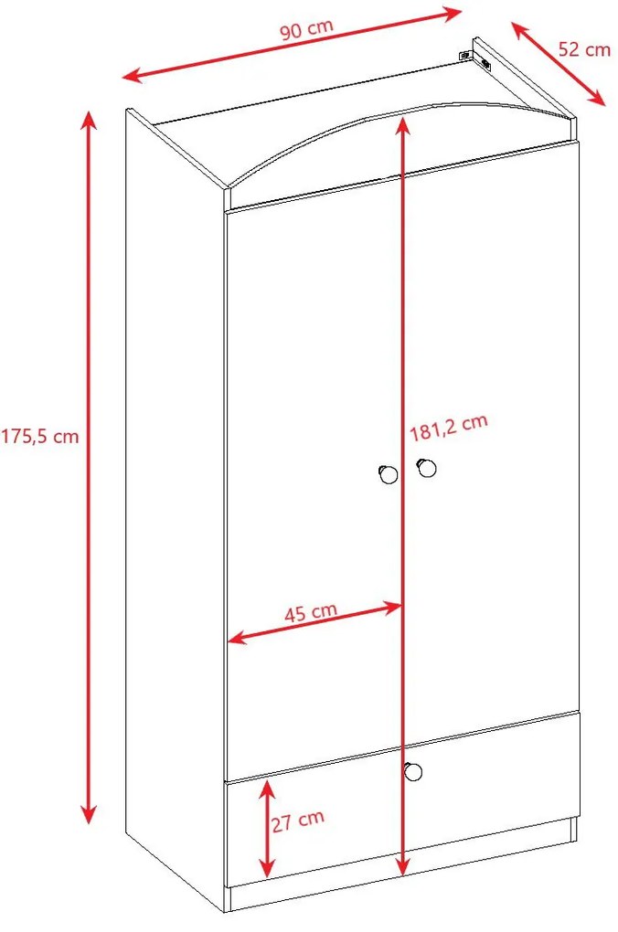 Гардероб Babydreams Cartoon-Roz-Formula