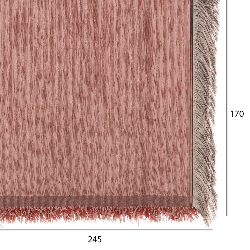 Покривало за диван 245 см - HM12161.03 розов цвят