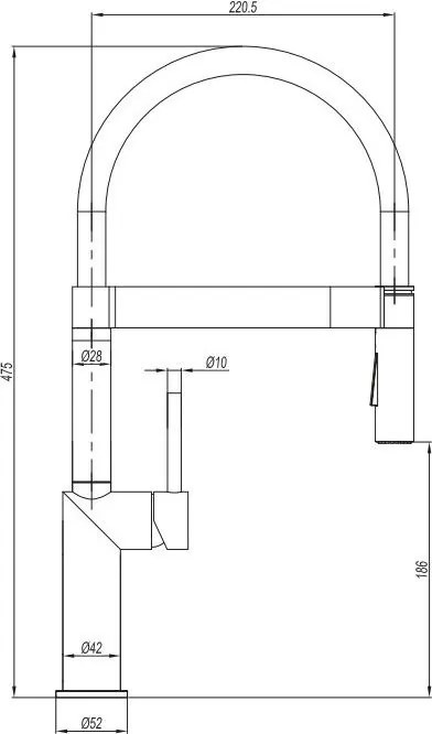 Смесител за кухня Cora 63640