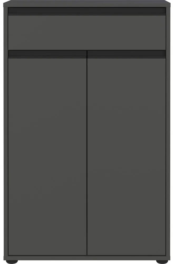 Антрацитен висок шкаф за баня 63x98 cm Lemont – Germania