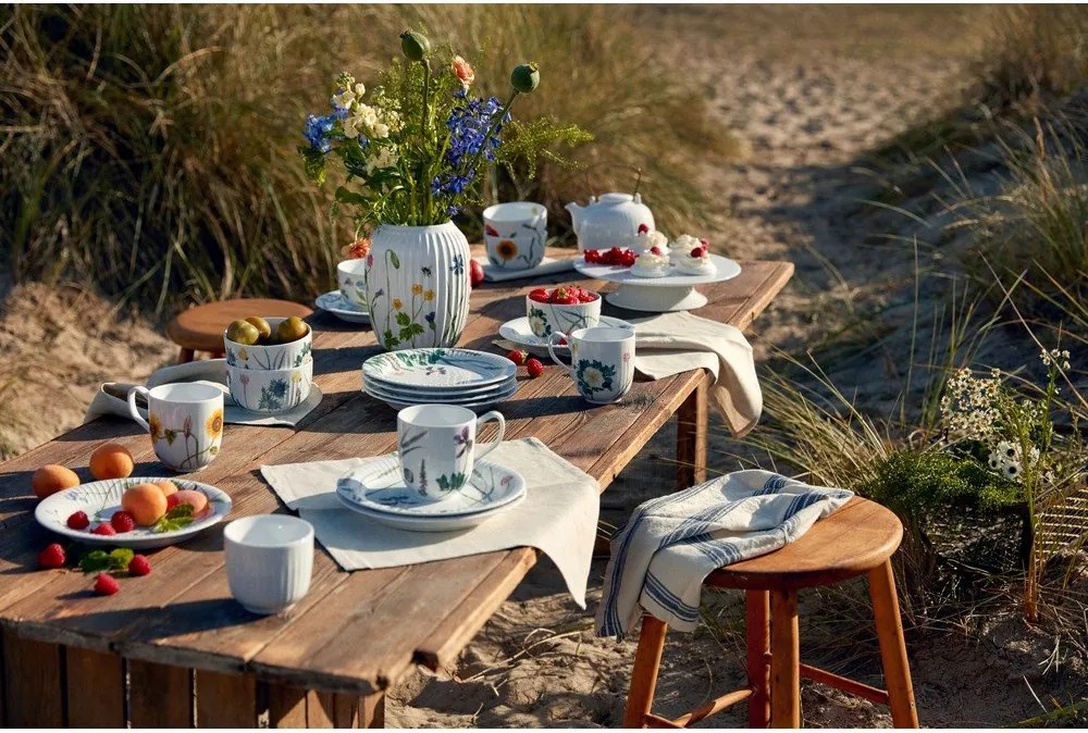 Бяла десертна порцеланова чиния ø 22 cm Hammershøi Summer – Kähler Design