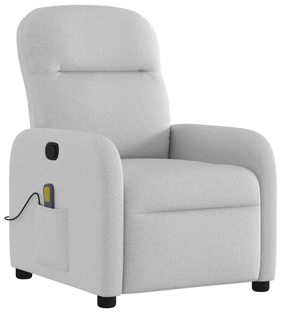 4015541 vidaXL Масажен стол за лежанка Cloud Grey Fabric