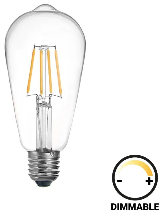 LED крушка ST64 - 342-000081 прозрачна