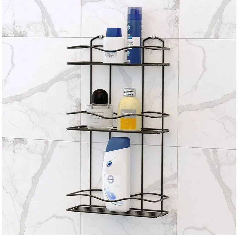 ПОСТАВКА ЗА БАНЯ TEKNO TEL BK-013B 3 нива черно