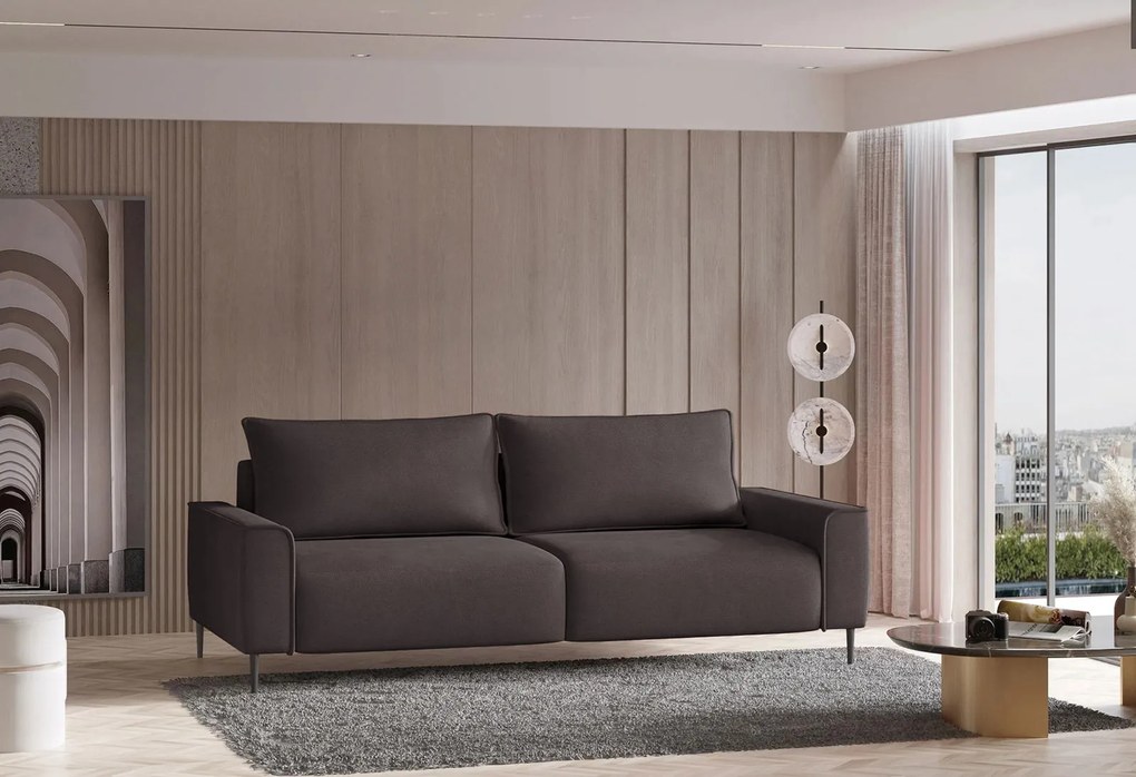 Диван Каелен двуместен-Кафяв