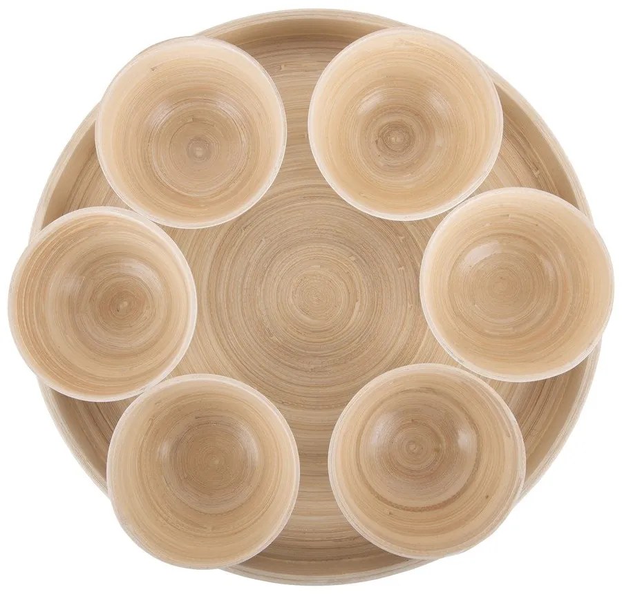 Бамбуков комплект за сервиране в естествен цвят ø 32 cm Puro – PT LIVING