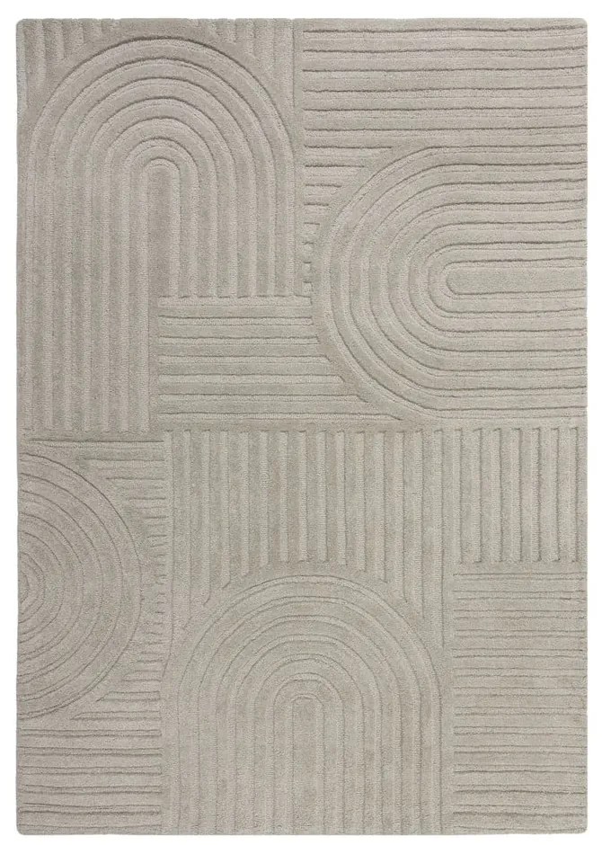 Сив вълнен килим , 120 x 170 cm Zen Garden - Flair Rugs