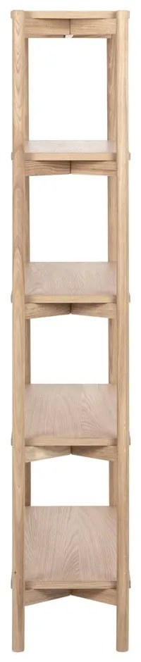 Библиотека от декор от дъб в естествен цвят 86x160x30 cm Braidwood – Actona