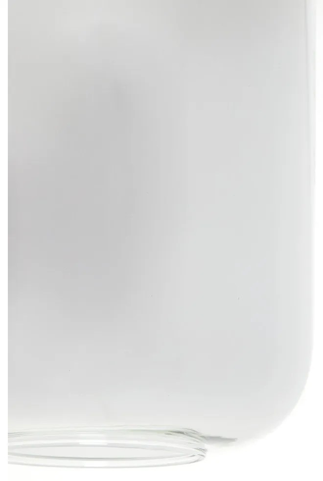 Черна лампа за таван със стъклен абажур 100x22 cm Lekar - Light &amp; Living