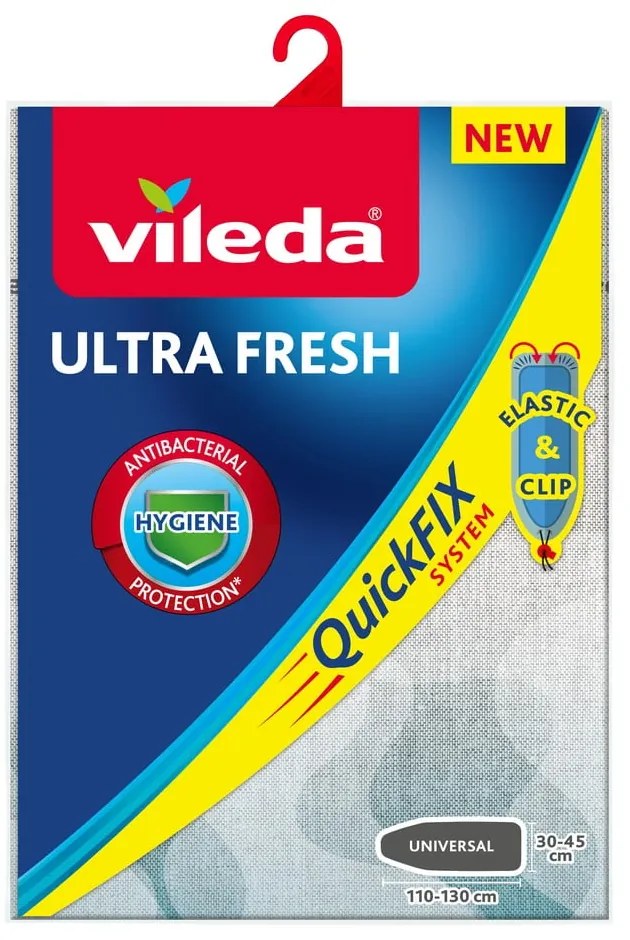 Синьо-сиво памучно покритие за дъска за гладене Ultra Fresh - Vileda