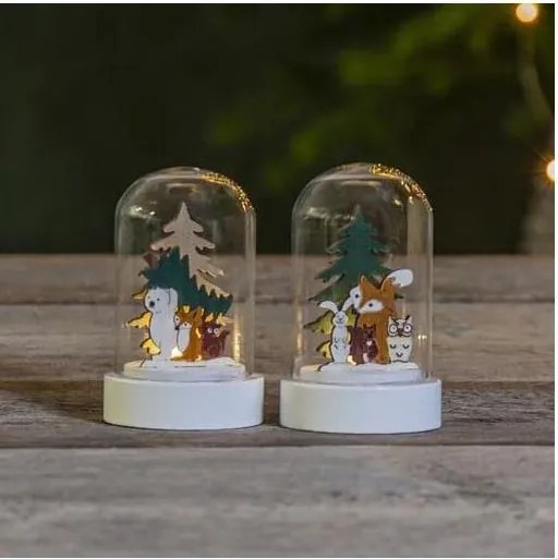 Eglo 411295 - Комплект от 2 LED коледни декорации FOREST FRIENDS LED/0,03W/1xCR2032