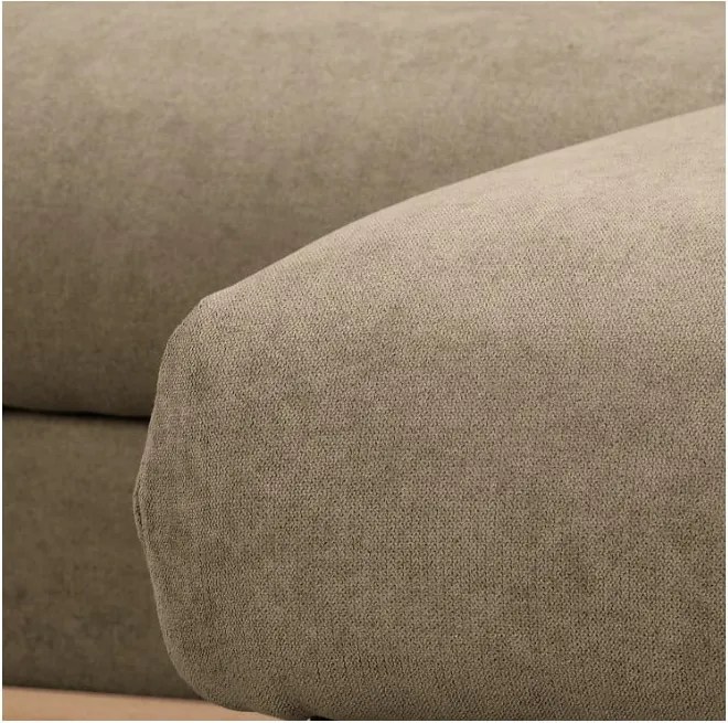 Светлокафяв ъглов диван (десен ъгъл) Beata - Ropez