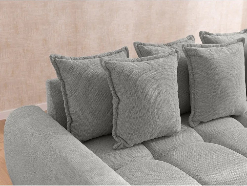 Светлосив ъглов диван (ляв ъгъл) Albane – Ropez