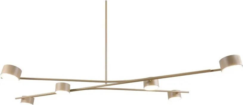 Бежово метално висящо осветително тяло Coda – Trio Select