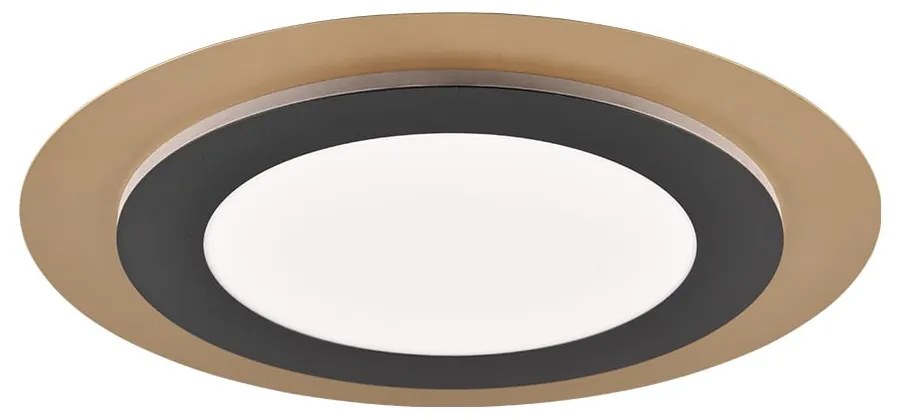 LED осветително тяло за таван с възможност за димиране в черно и златисто ø 45 cm Morgan - Trio