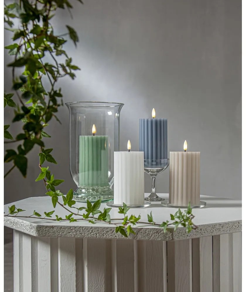 LED свещ (височина 15 см) Flamme Stripe - Star Trading