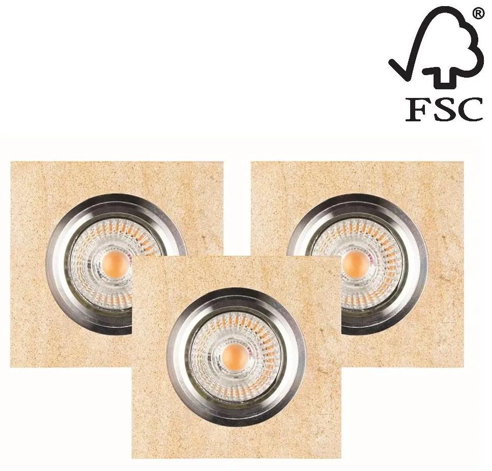 Spot-Осветление 2515339 - К-кт 3x LED Лампа за окачен таван VITAR 1xGU10/5W/230V пясъчник