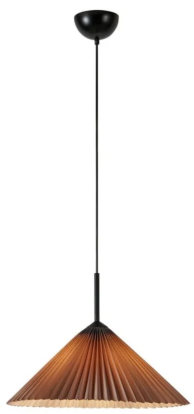 Сиво висящо осветително тяло ø 50 cm Plisado - Markslöjd