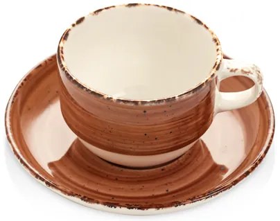 Gural Porselen - Brown Чашка с чинийка 230ml (NBNEO02CT50KH)