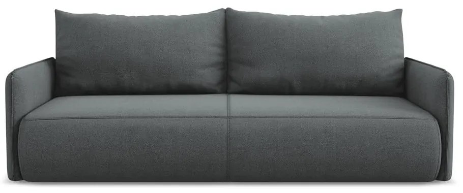 Сив разтегателен диван с място за съхранение 216 cm Nanea – Makamii