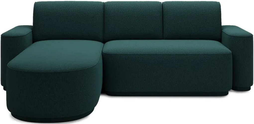 Ъглов диван Luxora-Зелен-ляв