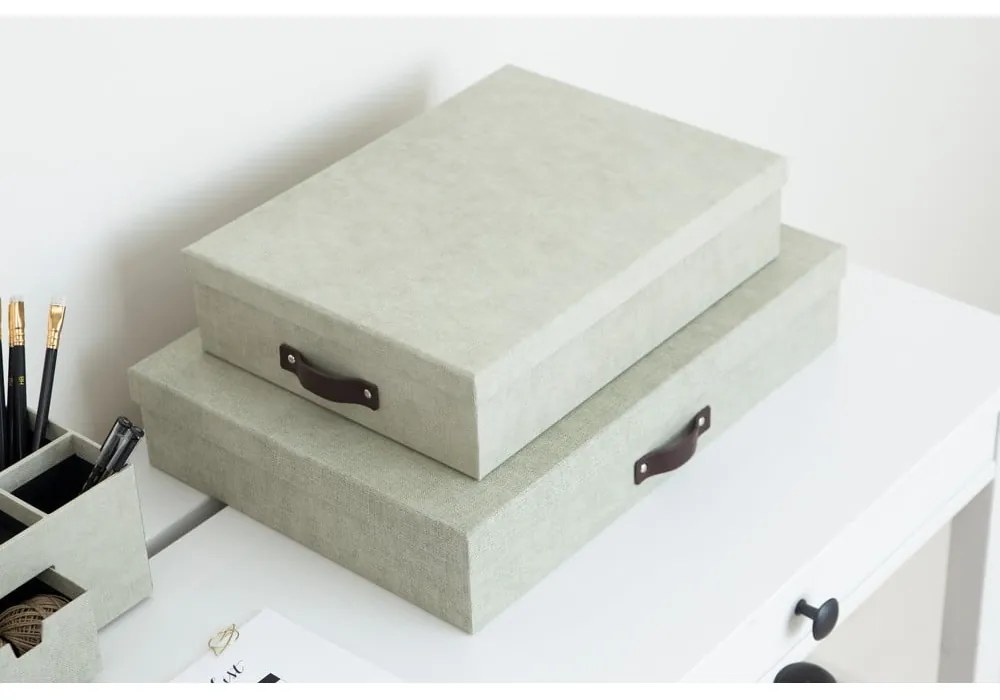 Бежова кутия за съхранение Oskar - Bigso Box of Sweden