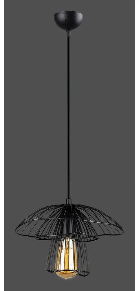 Черно висящо осветително тяло, височина 117 cm Root - Squid Lighting