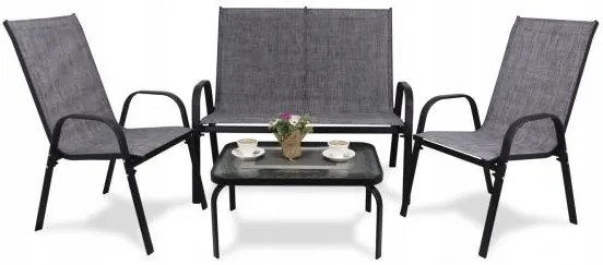 Градински комплект сиви мебели