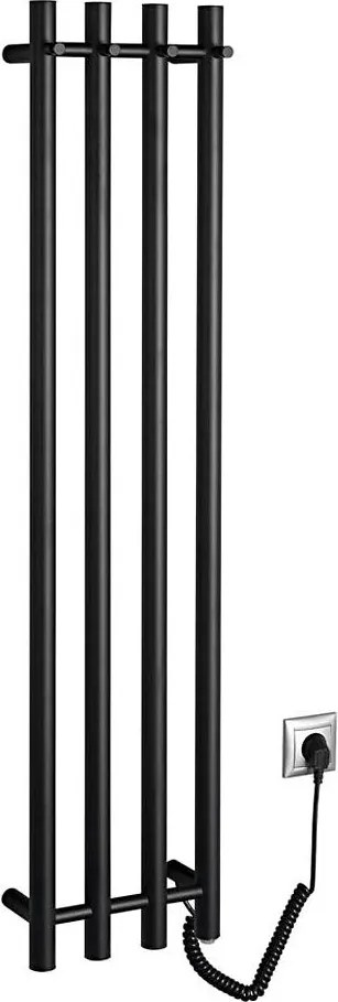 Sapho - Електрически сушилник за кърпи PAPINADO 85W 120x26 cm матово черен