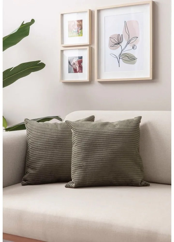 Калъфки за възглавници от рипсено кадифе в комплект от 2 бр. 43x43 cm – Mioli Decor