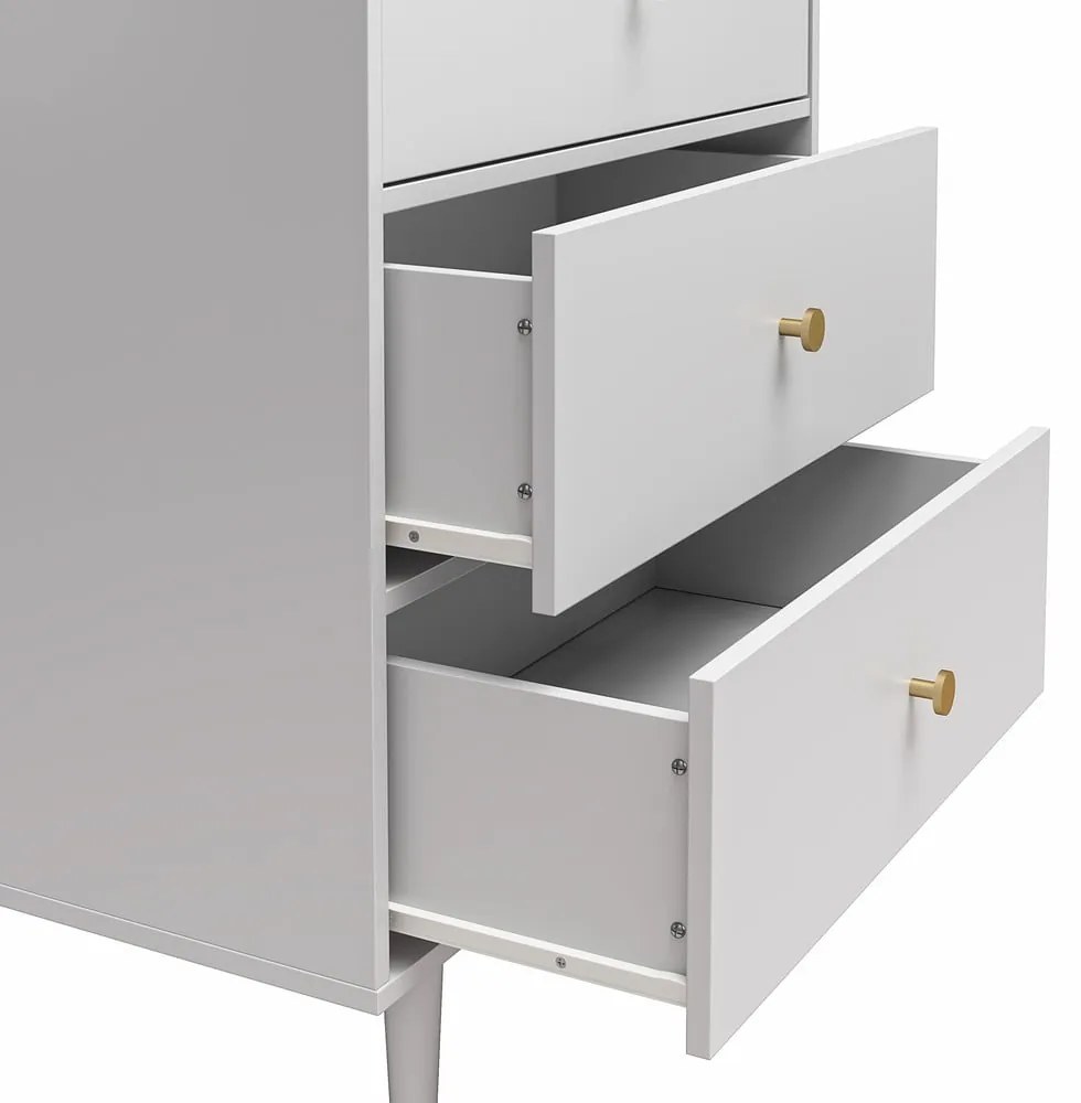 Светлосив висок скрин 70x141 cm Elizabeth – CosmoLiving by Cosmopolitan