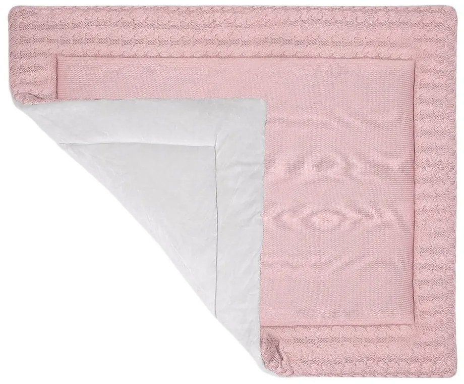 Розово памучно килимче за игра, 70 x 90 cm - Kindsgut