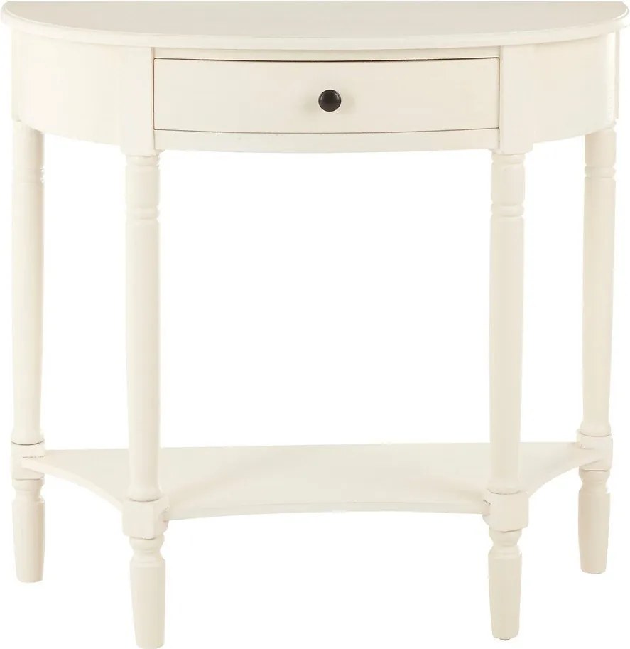 Бяла конзолна маса от масивен бор 33x81 cm Heritage – Premier Housewares