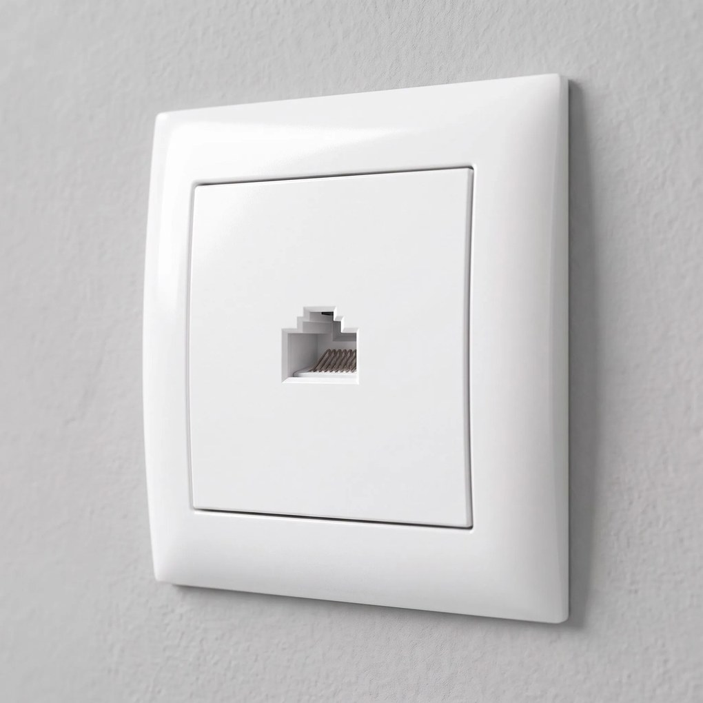 Розетка RJ45 OSTE JNH010-S WHITE